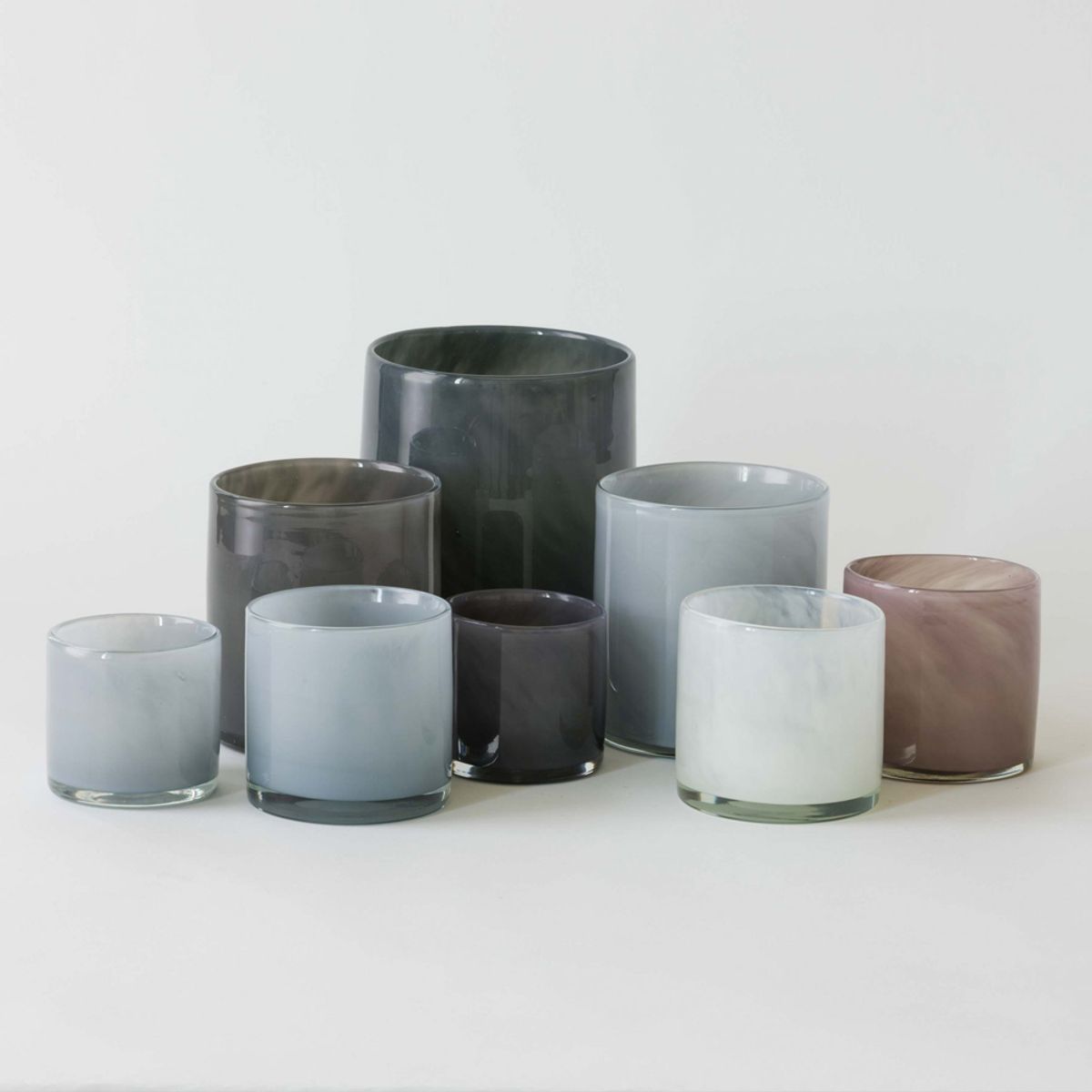 Lyric Candleholder Dusty Blue M - Tell Me More