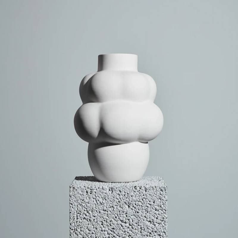 Balloon Vase 04 Raw White - Louise Roe