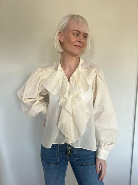 Hovedbilde Rico LS Blouse -  Cowrie - Ulla Johnson