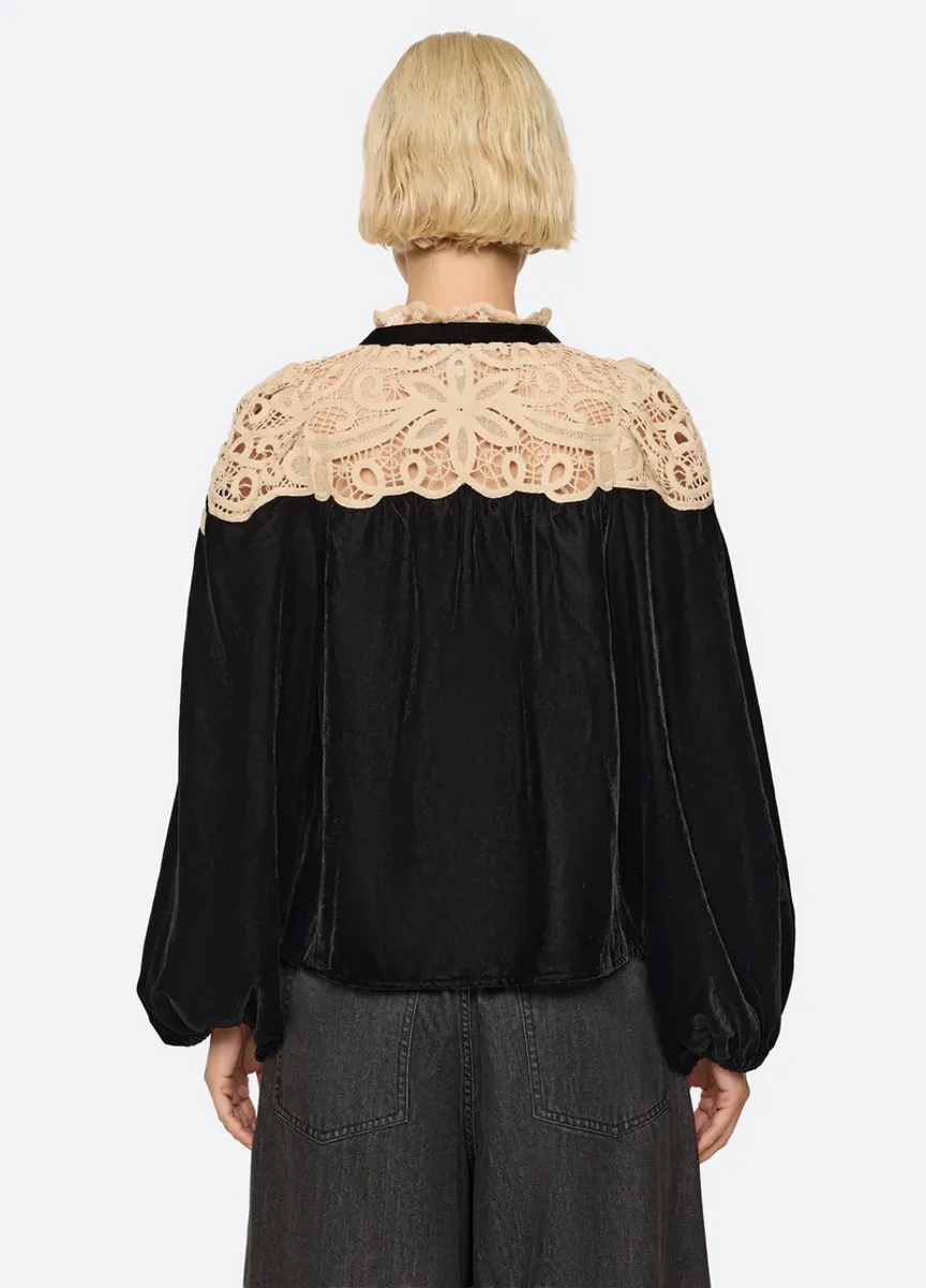 Shiloh Top - Black/beige  -  Sea new york 