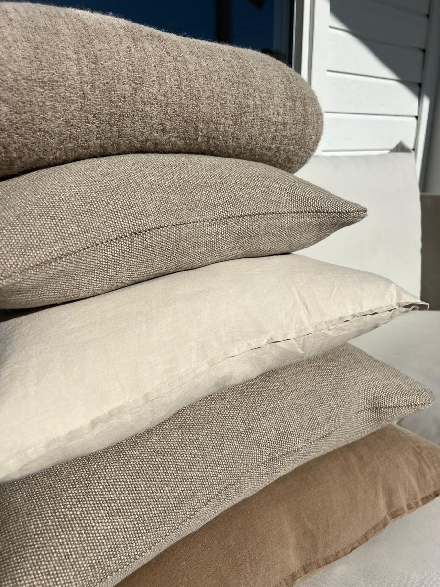 Pute Massai 50x50 lin - Flax - Home spirit