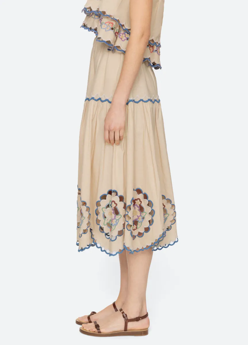 Melinda Skirt - Ecru - Sea new york