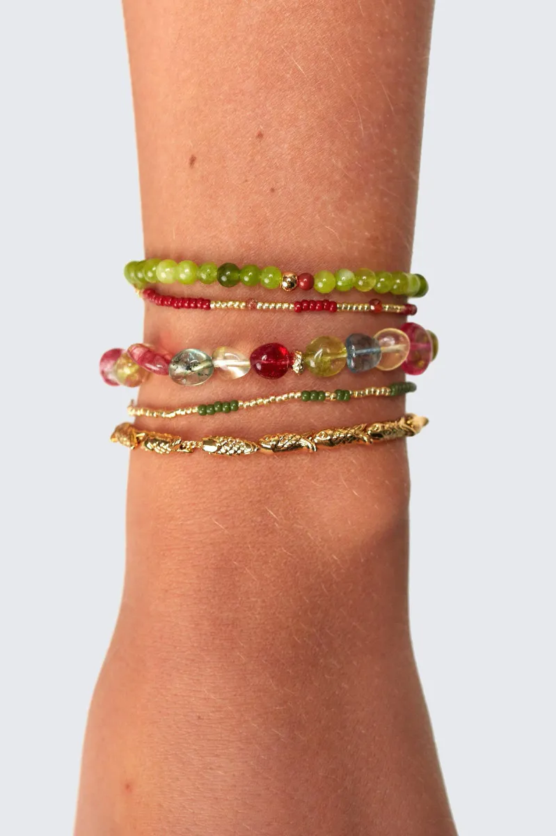 Clemence Bracelet Crushed Cherry - Anni Lu