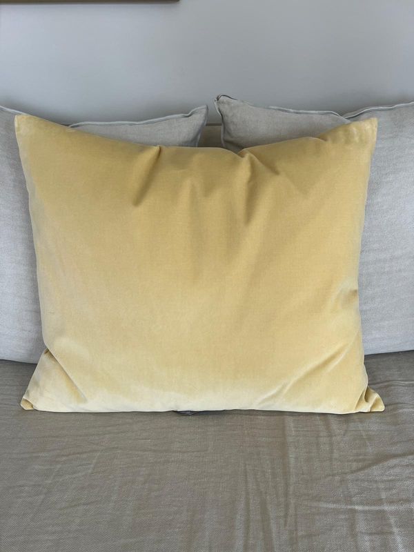 Basic large Cushion 50x60 - Pale Yellow -  Christina Lundsteen 