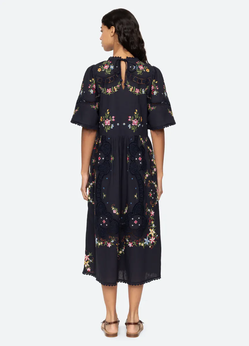 Edwina S/S Dress Navy  - Sea New york