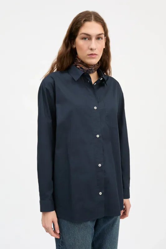 Edgar Shirt -Dark Navy - Skall Studio