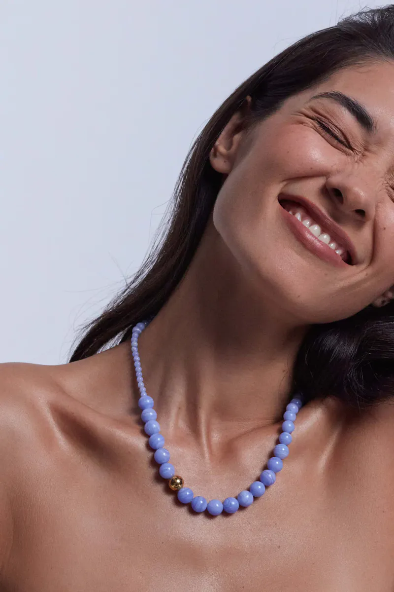 Float Necklace Blue  - Anni Lu