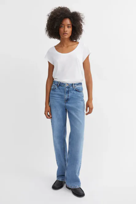 Hovedbilde Maddy straight jeans - Worn mid blue - Skall ...