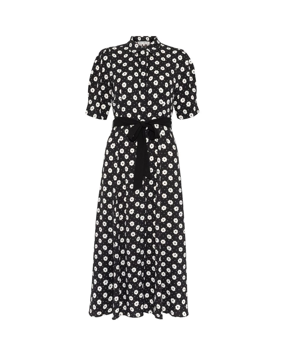 Charlotte Floral - Creme Fleur  Black - Pia Tjelta